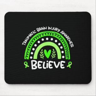 Glauben Sie an den Monat der Schädel-Hirn-Traumata Mousepad