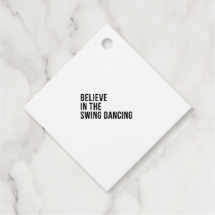 Glauben Sie an den Schwung tanzen Geschenkanhänger