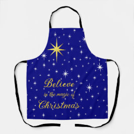 Glauben Sie an den Zauber der Weihnachtsdruckerei- Schürze