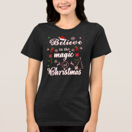 Glauben Sie an den Zauber der WeihnachtsWeihnachts Tri-Blend Shirt