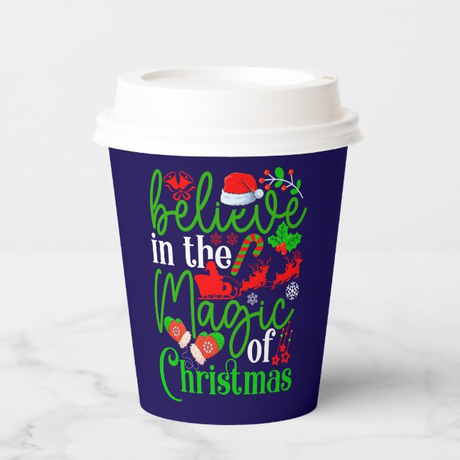 Glauben Sie an den Zauber von Weihnachten-82307 Pappbecher (Vorderseite)