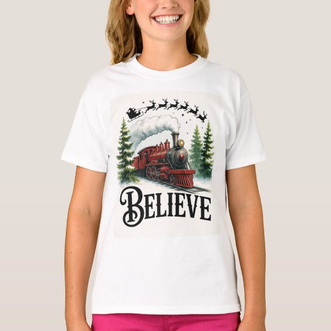 Glauben Sie an den Zauberbahnurlaub T-Shirt (Vorderseite)