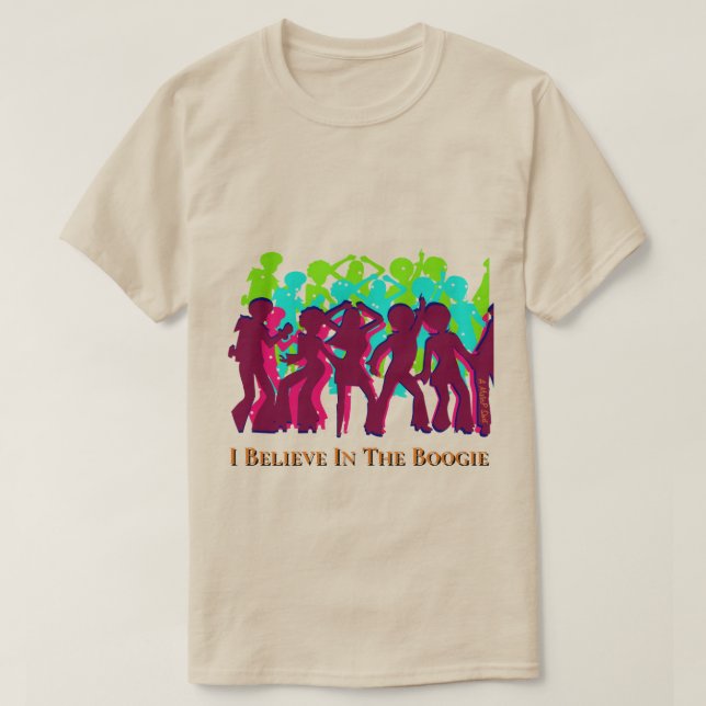 Glauben Sie an die Boogie - ein MisterP-Shirt T-Shirt (Design vorne)
