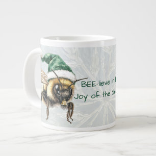 Glauben Sie an die Freude der Bienensaison und Glo Jumbo-Tasse
