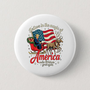 Glauben Sie an die Magie Amerikas und machen Sie W Button