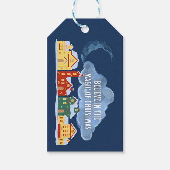 Glauben Sie an die Magie der Weihnachten Geschenkanhänger (Vorderseite)