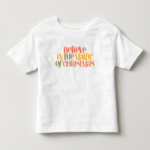 Glauben Sie an die Magie der Weihnachten - Retro-S Kleinkind T-shirt