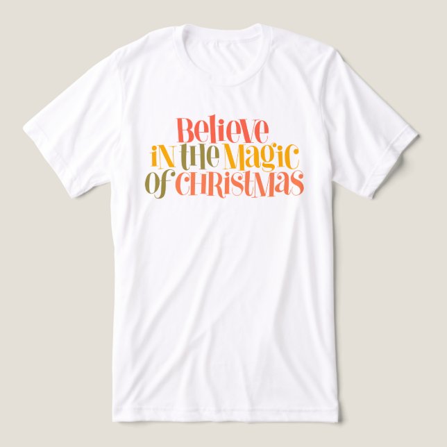 Glauben Sie an die Magie der Weihnachten - Retro-S Tri-Blend Shirt (Design Vorderseite)