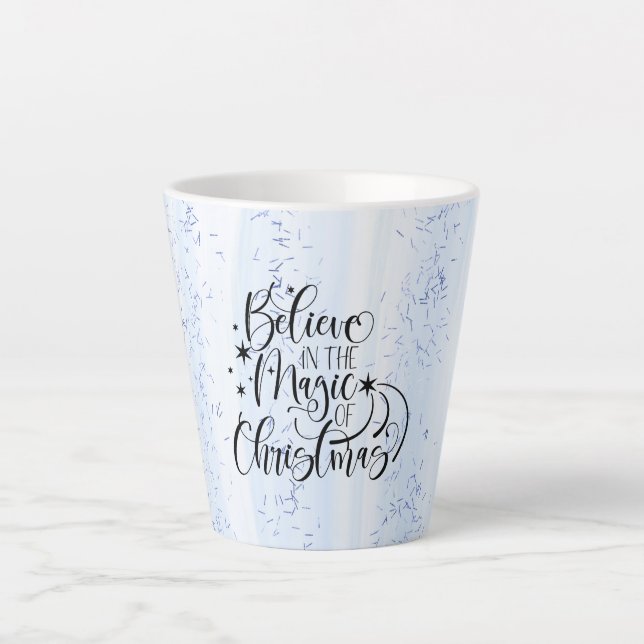 Glauben Sie an die Magie der Weihnachtszeit Milchtasse (Vorderseite)