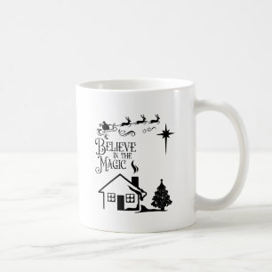Glauben Sie an die magische Weihnachtszeit-Tasse Kaffeetasse