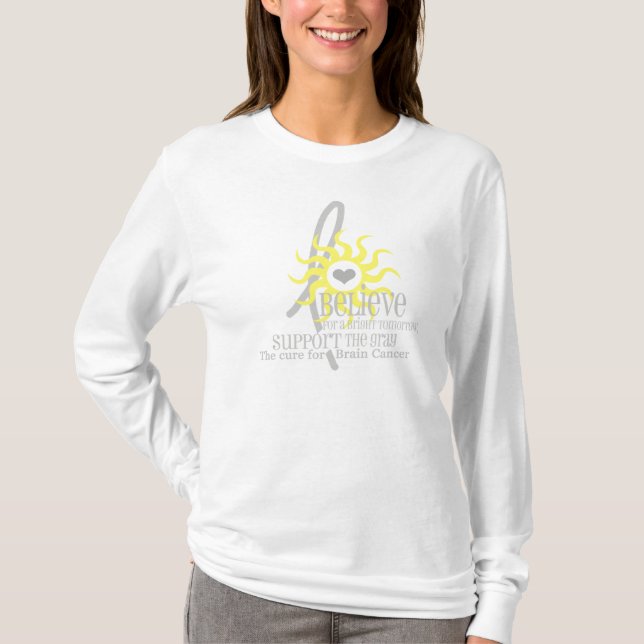glauben Sie an ein helles morgen T-Shirt (Vorderseite)