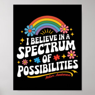 Glauben Sie an ein Spektrum von Möglichkeiten Auti Poster