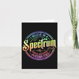 Glauben Sie an ein Spektrum von Möglichkeiten, die Karte