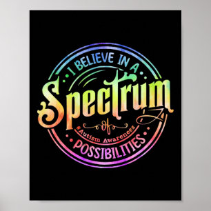 Glauben Sie an ein Spektrum von Möglichkeiten, die Poster