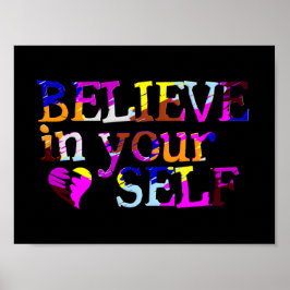 Glauben Sie an Ihr eigenes Portfolio Poster