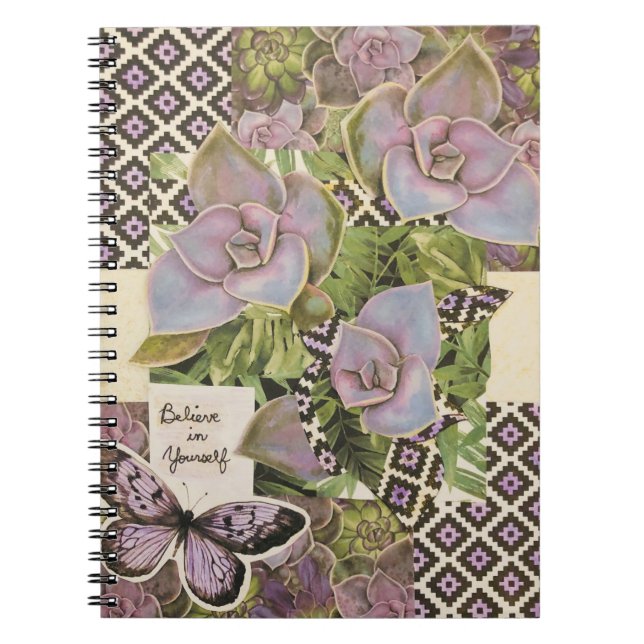 Glauben Sie an Ihr selbst Butterfly Journal Notizblock (Vorderseite)