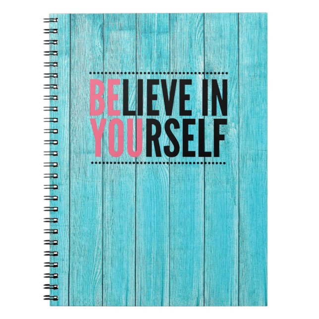 Glauben Sie an Ihr selbst Motivierend Notebook Notizblock (Vorderseite)