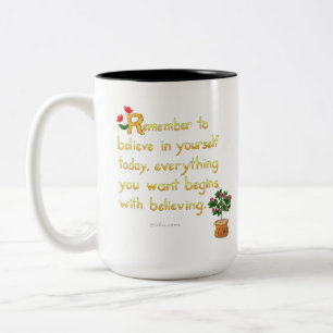 Glauben Sie an Ihre eigene Tasse