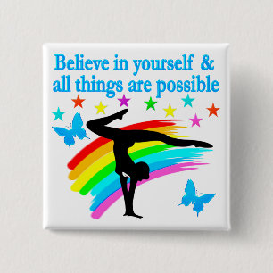 GLAUBEN SIE AN IHRE GYMNASTIKQUOTE BUTTON