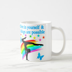 GLAUBEN SIE AN IHRE GYMNASTIKQUOTE KAFFEETASSE