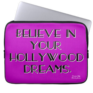 Glauben Sie an Ihre Hollywood-Traum-Laptop-Hülse Laptopschutzhülle