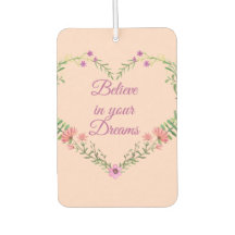 Glauben Sie an Ihre Träume - zweiseitiges Herz