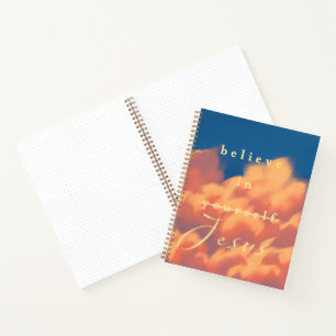 Glauben Sie an Jesus mit Clouds Bullet Notebook Notizbuch