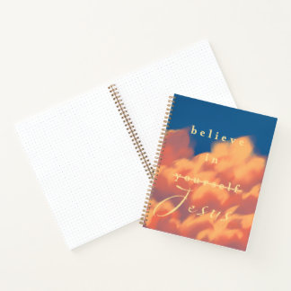 Glauben Sie an Jesus mit Clouds Bullet Notebook Notizbuch
