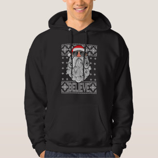 Glauben Sie an Santa Claus Sonnenbrille HÄSSLICHE Hoodie
