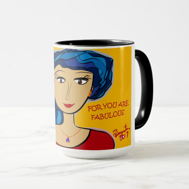 GLAUBEN SIE AN SELBST FÜR SIE SIND FABELHAFT TASSE (VorderseiteRechts)