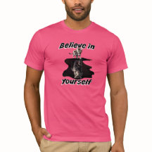 Glauben Sie an selbst - Kätzchen-Tiger-Shirt