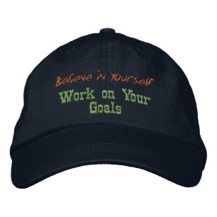 Glauben Sie an sich selbst Motivationszitat Benutz Bestickte Baseballkappe