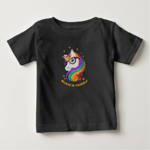 Glauben Sie an sich selbst Unicorn Baby T-shirt