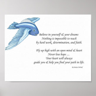 Glauben Sie an sich und Ihre Träume Poster