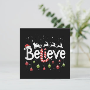 Glauben Sie an Weihnachten Santa Claus Rentier Zuc