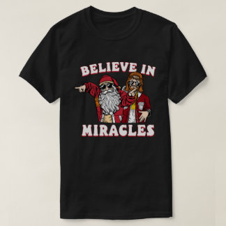 Glauben Sie an Wunder Weihnachts-T - Shirt-Design T-Shirt