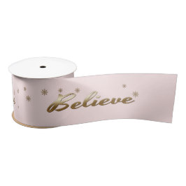 Glauben Sie. Blush Pink Gold Weihnachtsgeschenk Satinband