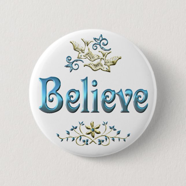 GLAUBEN Sie Button (Vorderseite)