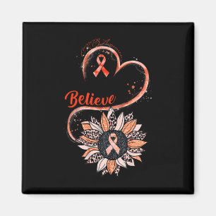 Glauben Sie Crps Bewusstsein Orange Band Sonnenblu Magnet
