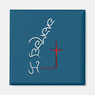Glauben Sie das Wort Gottes Magnet