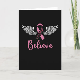 Glauben Sie, dass Brustkrebs das rosa Ribbon-Gesch Karte