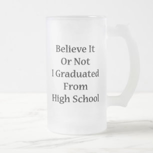 Glauben Sie, dass es oder nicht ich von der Mattglas Bierglas