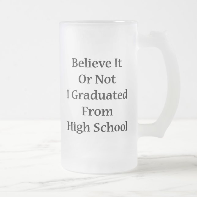 Glauben Sie, dass es oder nicht ich von der Mattglas Bierglas (Rechts)