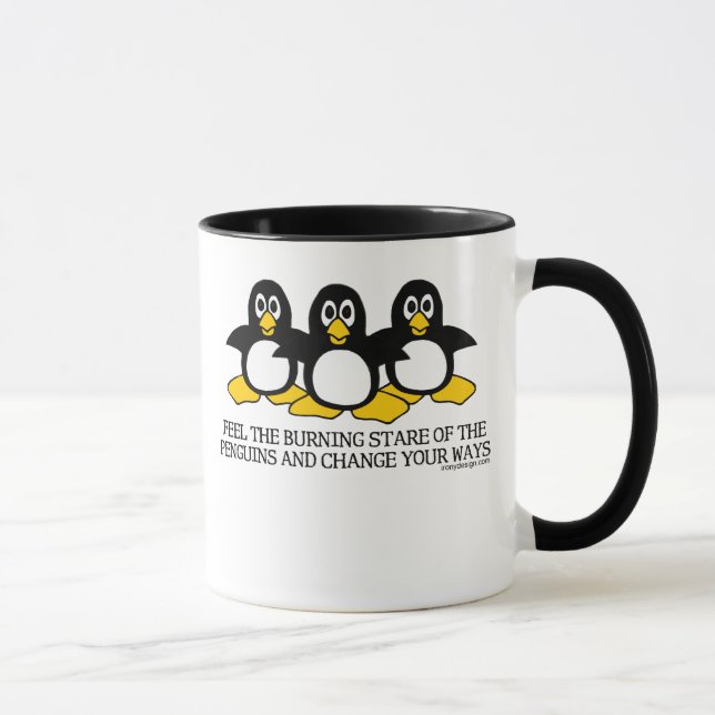Glauben Sie dem brennenden Stare der Tasse (Rechts)