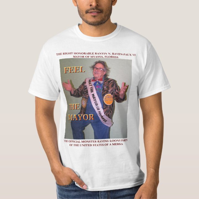 GLAUBEN SIE DEM BÜRGERMEISTER T-Shirt (Vorderseite)