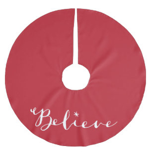 Glauben Sie - dem Wunder des Weihnachtsbaum-Rockes Polyester Weihnachtsbaumdecke
