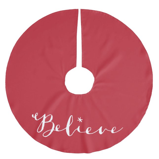 Glauben Sie - dem Wunder des Weihnachtsbaum-Rockes Polyester Weihnachtsbaumdecke (Vorderseite)