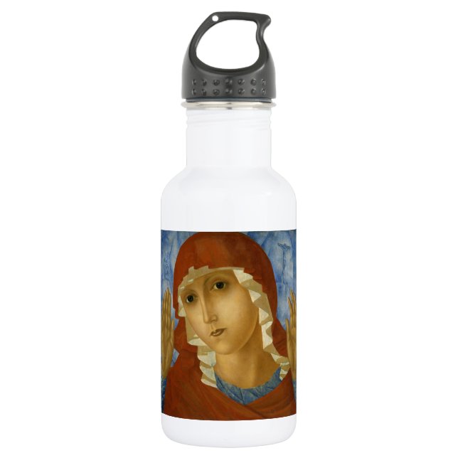 GLAUBEN SIE DER JUNGFRAU MARY EDELSTAHLFLASCHE (Vorderseite)