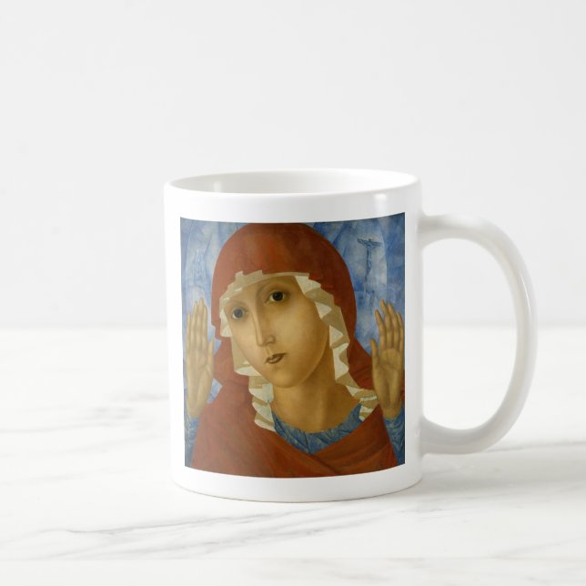 GLAUBEN SIE DER JUNGFRAU MARY KAFFEETASSE (Rechts)