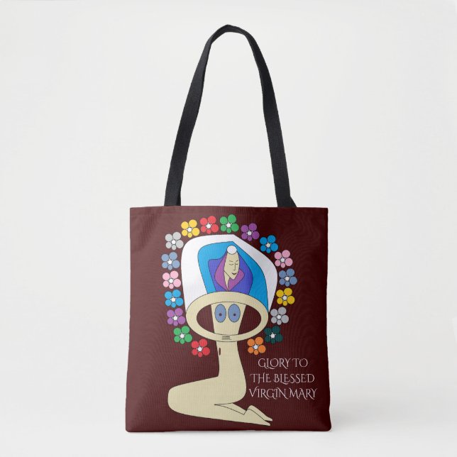 GLAUBEN SIE DER JUNGFRAU MARY TASCHE (Vorderseite)